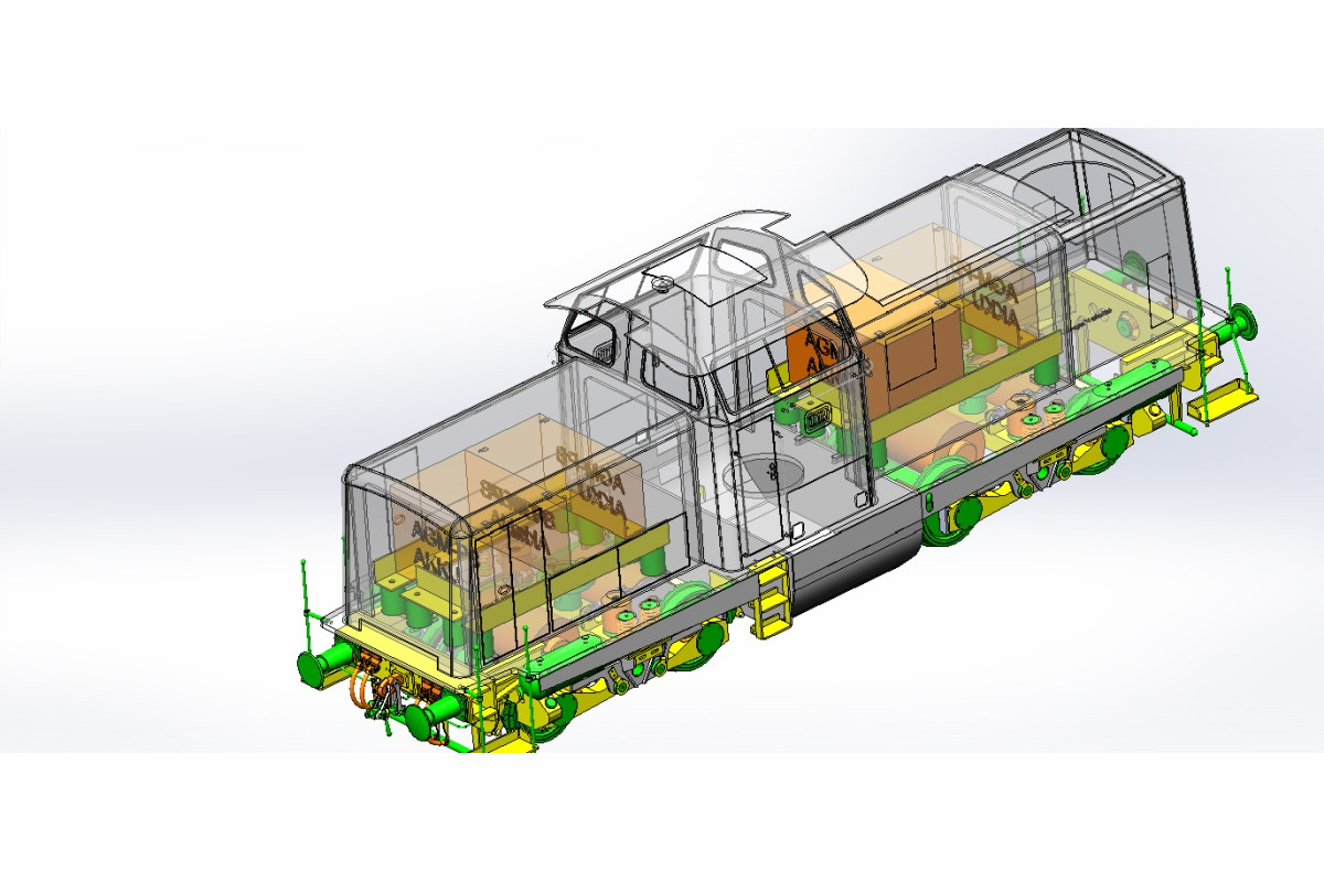 CAD Screenshot: V100 während der Konstruktionsphase.